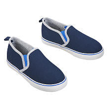 Koala Kids Boys' Navy Slip On Hard Sole Shoes