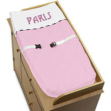 Sweet Jojo Designs Paris Collection Changing Pad Cover