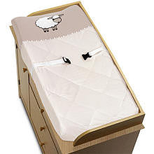 Sweet Jojo Designs Little Lamb Collection Changing Pad Cover