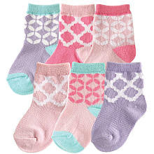 Hudson Baby 6 Pair Socks Gift Set - Light Pink - 6 - 12 Months