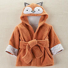 Baby Aspen "Rub-A-Dub, Fox in the Tub" Hooded Spa Robe