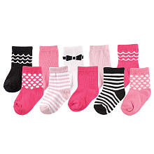 Luvable Friends 10 Pair Socks Gift Set - Girl