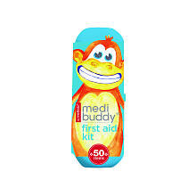 Me4Kidz Medibuddy On-The-Go 50 Piece First Aid Kit - Monkey