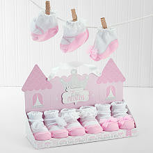 Baby Aspen 3 Pair Little Princess Baby Socks - 0 - 6 Months