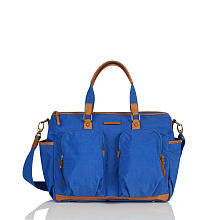 TWELVElittle Unisex Courage Satchel Diaper Bag - Sapphire