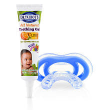 Dr Talbots All Natural Teething Gel With Gum-Eez Teether - Blue