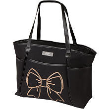 Bumble Collection Bow Sequin Zipper Tote