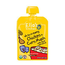 Ella's Kitchen Organic Oh So Creamy Chicken and Corn Mash with Herb Sprinkles - 4.5 Ounce