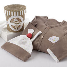 Baby Aspen "Sweet Dreamzzz" A Pint of PJ's Sleep-Time Gift Set, Chocolate