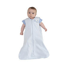 HALO SleepSack Wearable Blanket 100% Cotton - Blue (Small)