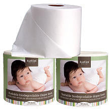 Kushies Baby Flushable-Biodegradable Diaper Liners - 3-Roll Pack