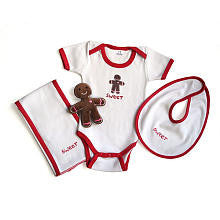 Tadpoles Girls 4 Piece Christmas Layette Set