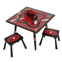 Firefighter Table and 2 stool set