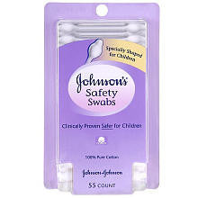 Johnson & Johnson Safety Swabs 55-Count