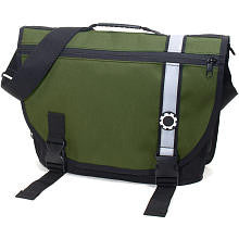 DadGear Courier Diaper Bag - Green Retro Stripe