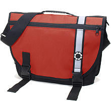 DadGear Courier Diaper Bag - Red Retro Stripe