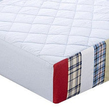 Bacati Boys Stripes and Plaids Quilted Changing Pad Cover