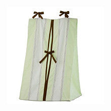 Bacati Metro Lime, White & Chocolate Diaper Stacker