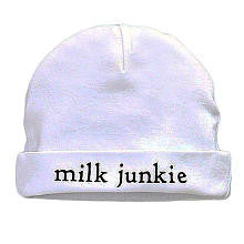 Silly Souls Neutral Milk Junkie Cap- White