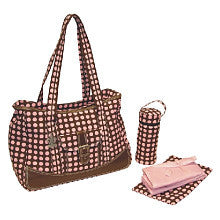 Kalencom Week-Ender Diaper Bag - Heavenly Dots and Pink