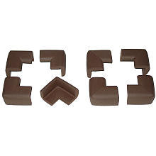 KidKusion Toddler Kushions Corners 8 Pack - Brown