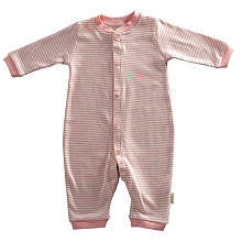 Tadpoles Girls Organic Footless Striped Coverall