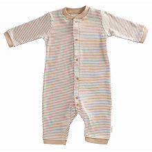 Tadpoles Neutral Organic Footless Striped Coverall