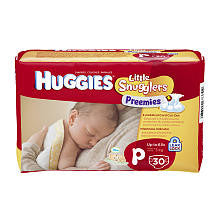 Huggies Little Snugglers Preemie Diapers - 30 Count