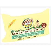 Earth's Best TenderCare Chlorine Free Wipes Travel Pack - 30 Count