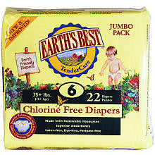 Earth's Best - Size 6 Diapers - 22 Count