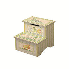 Fantasy Fields Children's Safari Crackle Step Stool with Storage