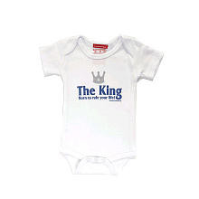 Silly Souls Boys The King Bodysuit