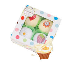 Baby Bunch Cupcakes - Yellow (Set of 4)