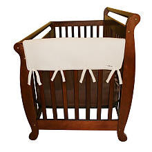 Trend Lab CribWrap Convertible Crib 2 Piece Side Rail Guards - Natural Fleece