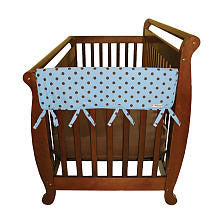 Trend Lab CribWrap Convertible Crib 2 Piece Side Rail Guards - Max Dot