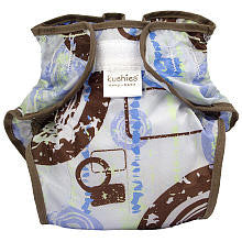 Kushies Baby Tafetta Waterproof Infant Diaper Wrap Boy - 10 - 22 Pounds