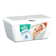 Pampers Sensitive Tub of Wipes - 64 Count