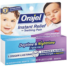 Orajel Daytime & Nightime Oral Pain Reliever Twin Pack