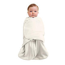 HALO SleepSack Swaddle Microfleece - Cream (Small)