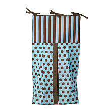 Tadpoles Damask Diaper Stacker - Blue/Brown