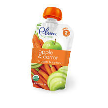 Plum Organics Baby Food Apple & Carrot - 4 Ounce