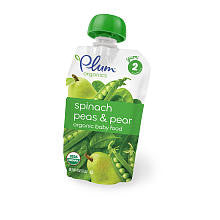 Plum Organics Second Blends Baby Food Spinach Peas & Pear - 4 Ounce