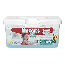 Huggies One & Done Naturally Refreshing Baby Wipe Scented Tub - 64 COunt