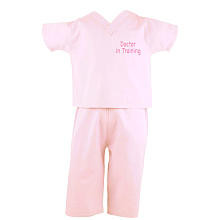 Scoots Girls Pink "Doctor in Training" Scrubs