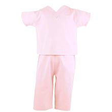 Scoots Girls Pink Scrubs- Toddler