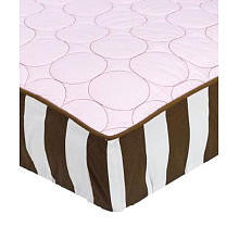 Bacati Quilted Circles Changing Pad Cover