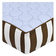 Bacati Quilted Circles Changing Pad Cover