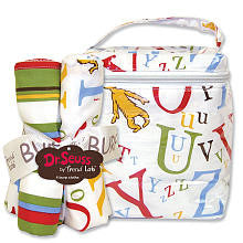 Dr. Seuss ABC Burp Cloth and Bottle Bag Set