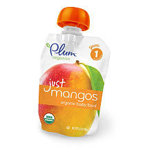 Plum Organics Just Fruit Baby Food Mangos - 3.5 Ounce