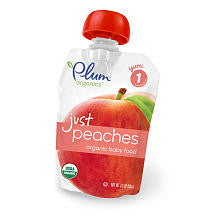 Plum Organics Just Fruit Baby Food Peaches - 3.5 Ounce